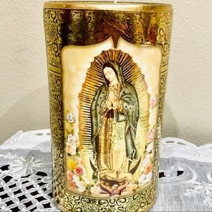 Our lady of Guadalupe candle